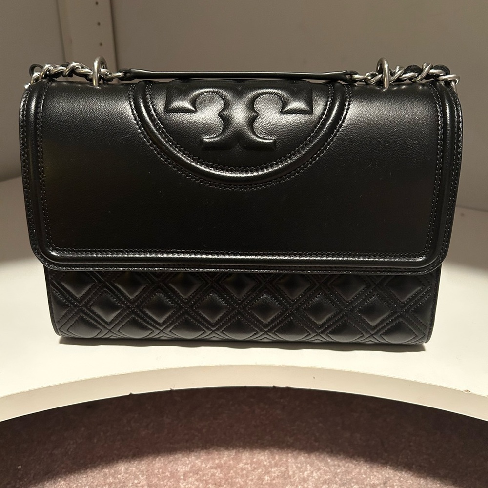 Tory Burch Black Quilted Shoulder Bag